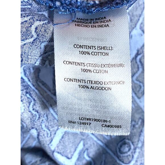 Trunks Surf & Swim Artsy Fish Blue Button Shirt Mens S Hawaiian Retro Tropical - Picture 7 of 8